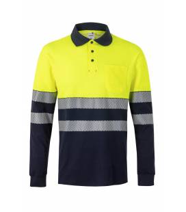 Polo Algodón Bicolor Ml Rs Velilla 305525