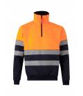 Sudadera Bicolor Cremallera Rs Velilla 305703