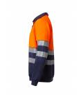 Sudadera Bicolor Cremallera Rs Velilla 305703