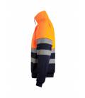 Sudadera Bicolor Cremallera Rs Velilla 305703