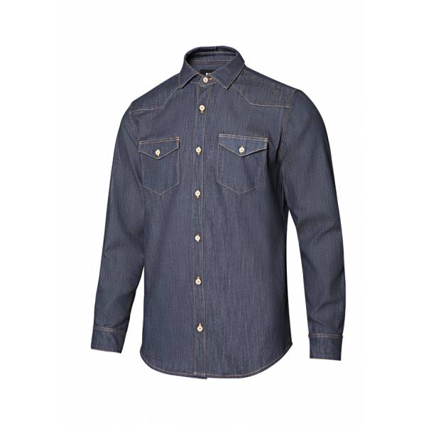 Camisa Denim Ml Hombre Velilla 405006S