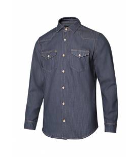 Camisa Denim Ml Hombre Velilla 405006S
