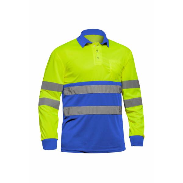Polo Prima Protección A.V. Bicolor manga larga-PR-SUNNY PLUS
