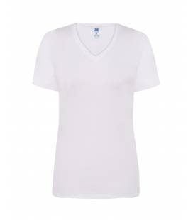 LADY REGULAR COMFORT V-NECK BLANCA. TSRLCMFPB