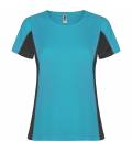 Camiseta Técnica Combinada Shanghai Woman. Roly 6648