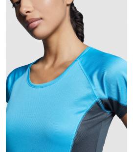 Camiseta Técnica Combinada Shanghai Woman. Roly 6648