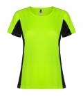 Camiseta Técnica Combinada Shanghai Woman. Roly 6648