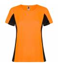 Camiseta Técnica Combinada Shanghai Woman. Roly 6648