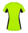 Camiseta Técnica Combinada Shanghai Woman. Roly 6648