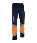 Pantalón elástico multibolsillos Alta Visibilidad Prima Step