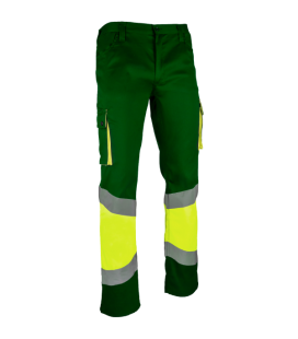 Pantalón elástico multibolsillos Alta Visibilidad Prima Step