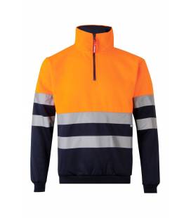 Sudadera Bicolor Cremallera Av Velilla 305701
