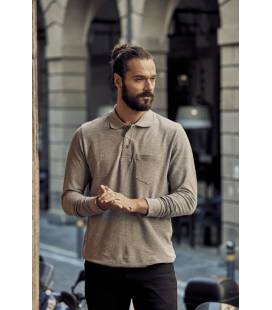 Basic Polo Pocket L/S UNISEX New Wave. NW-028235