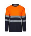 Camiseta Algodón Bicolor Ml Av Velilla 305615