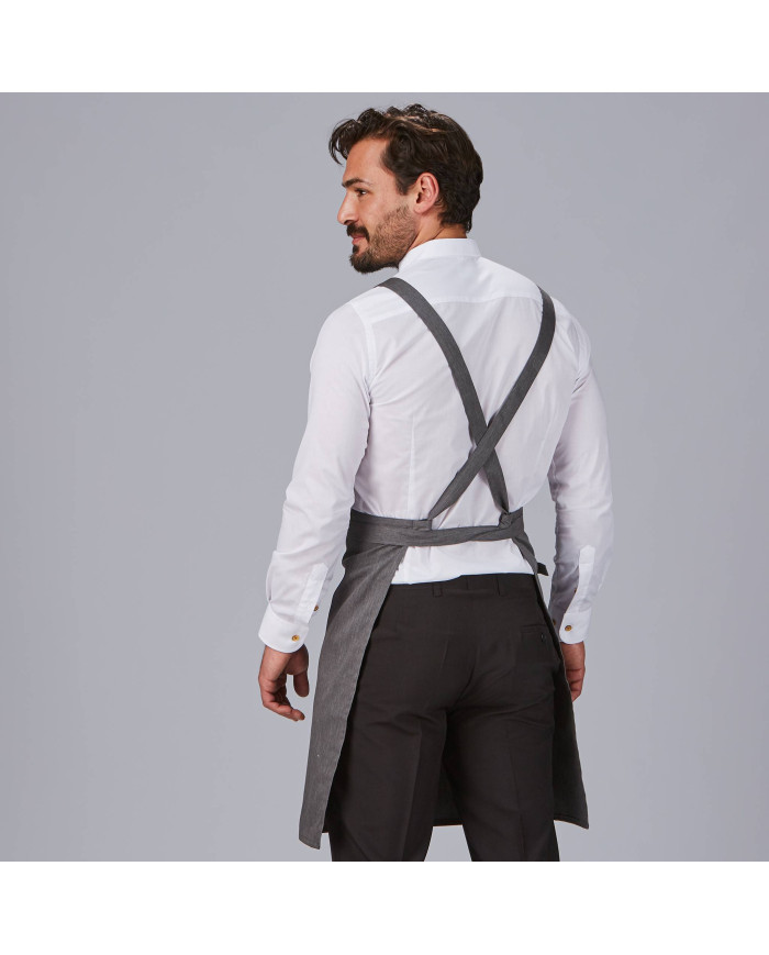 DELANTAL PETO BOLSILLO CARTERA SARGA RECICLADA 88X74 CM GARYS