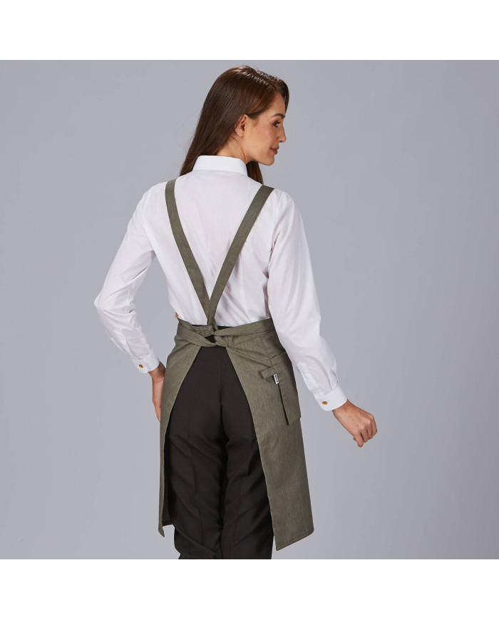 DELANTAL PETO BOLSILLO CARTERA SARGA RECICLADA 88X74 CM GARYS