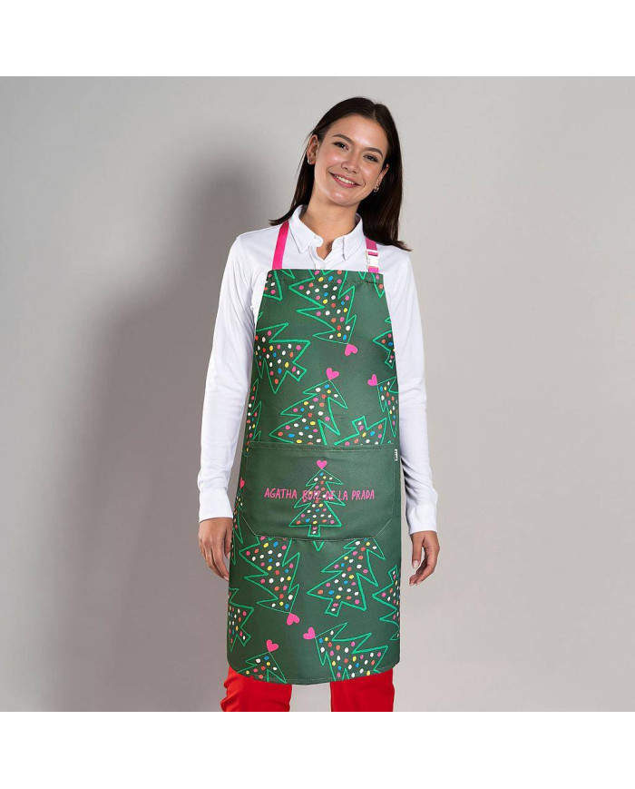 DELANTAL AGATHA NAVIDAD 80X68 CM GARYS