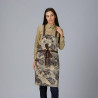 DELANTAL PETO ESTAMPADO FLORES 88X74 CM GARYS