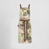 DELANTAL PETO ESTAMPADO FLORES 88X74 CM GARYS