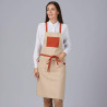 DELANTAL PETO BOLSILLO Y CINTAS COMBINADAS 88X74 CM GARYS