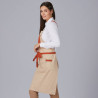 DELANTAL PETO BOLSILLO Y CINTAS COMBINADAS 88X74 CM GARYS