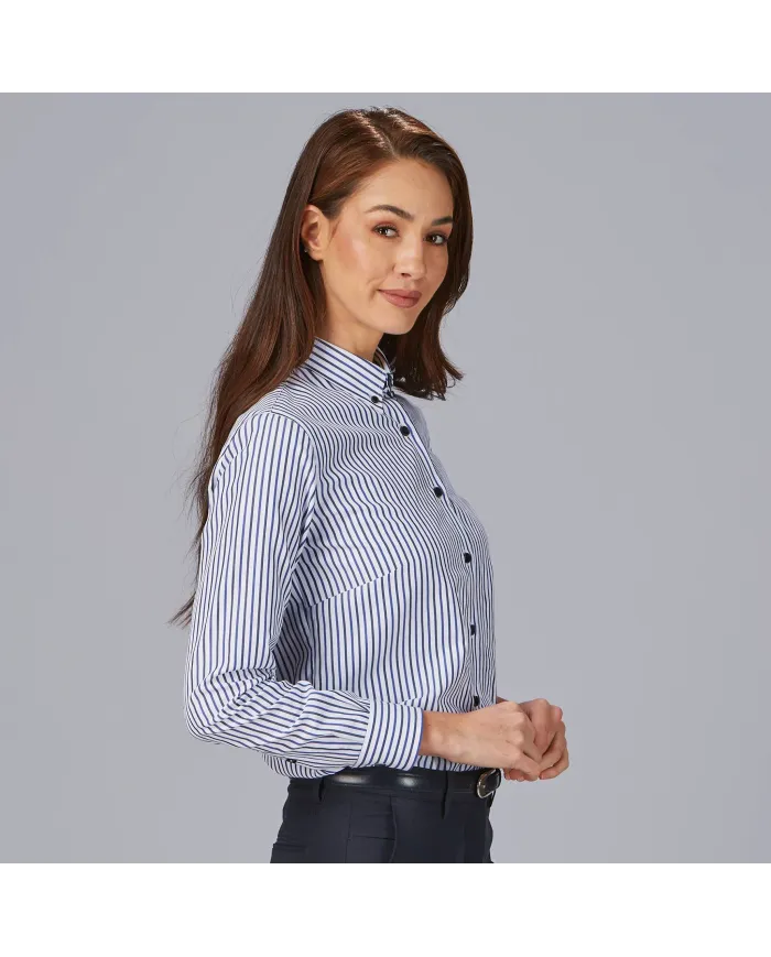 CAMISA MUJER RAYAS BICOLOR SIMONETTA GARYS