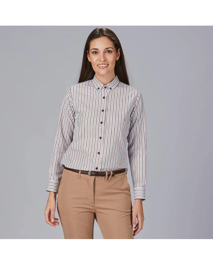 CAMISA MUJER RAYAS BICOLOR SIMONETTA GARYS