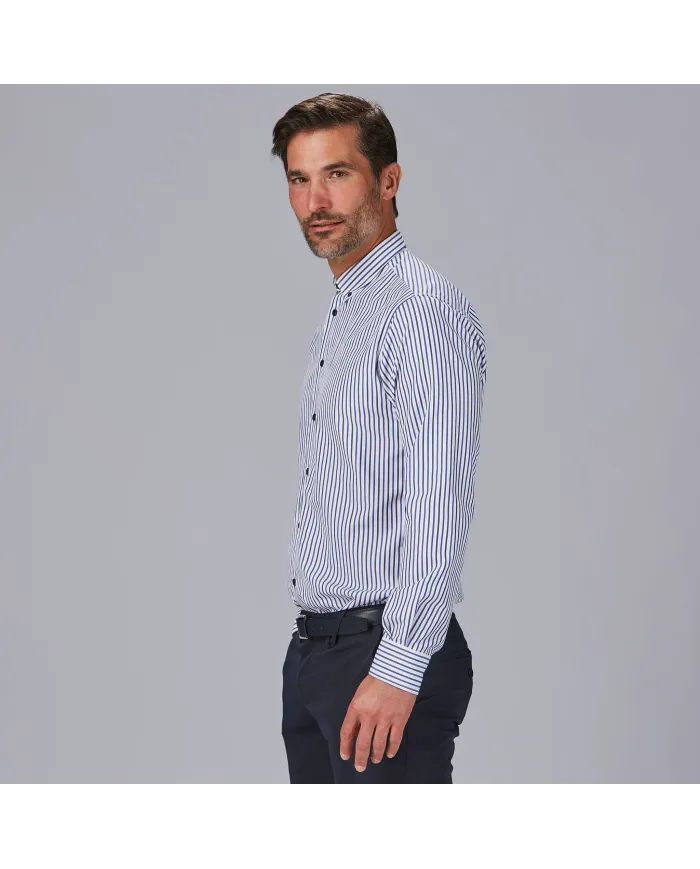 CAMISA HOMBRE RAYAS BICOLOR SLIM FIT ALESSANDRO GARYS