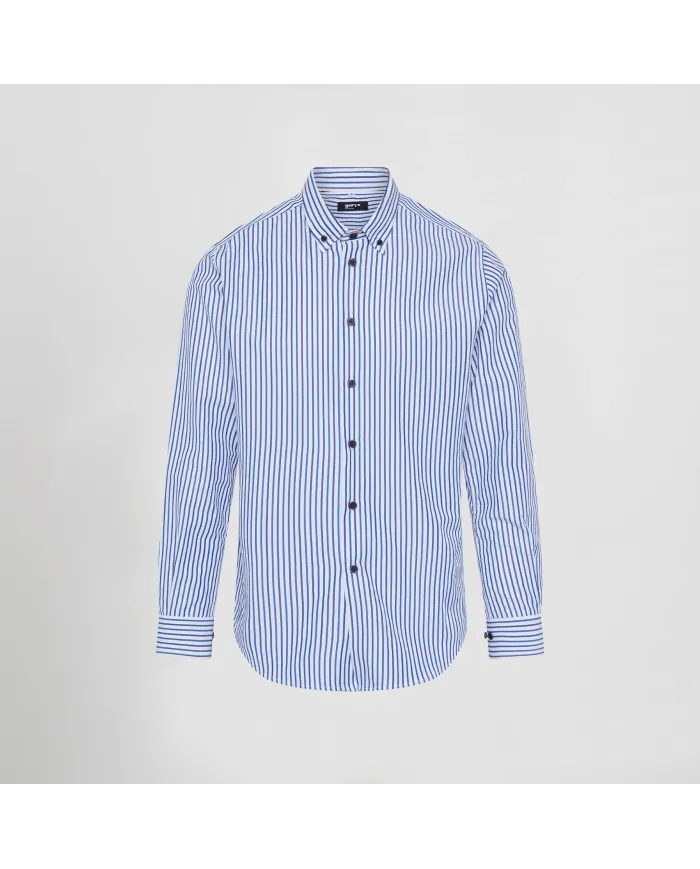 CAMISA HOMBRE RAYAS BICOLOR SLIM FIT ALESSANDRO GARYS