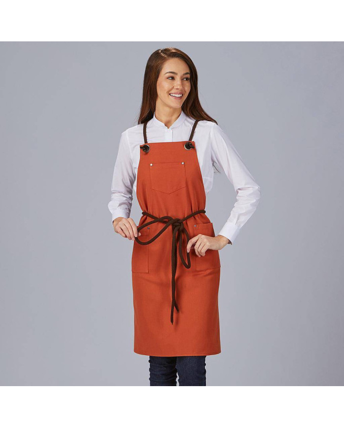 DELANTAL PETO CORDON TRENZADO 88X74 CM GARYS