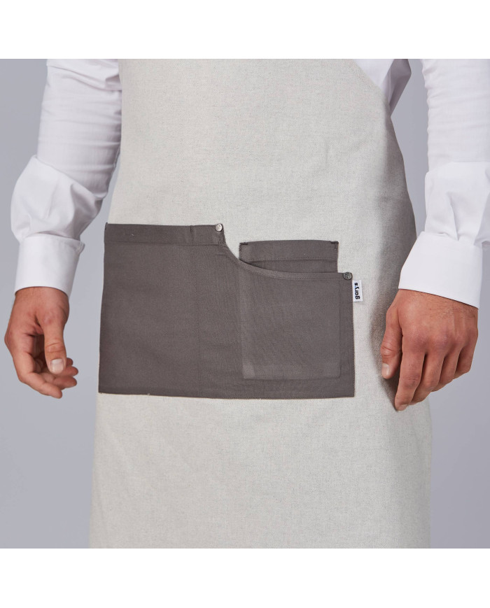 DELANTAL PETO BICOLOR 88X74 CM GARYS