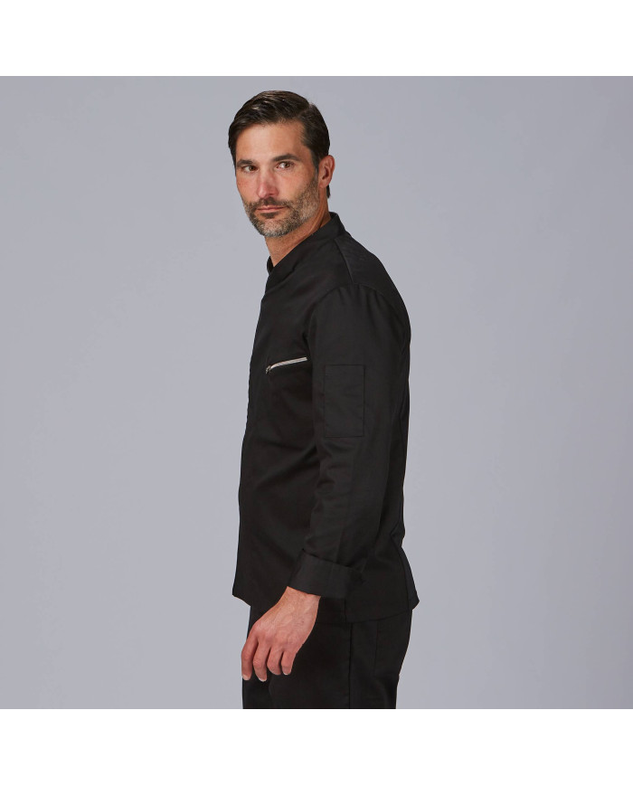 CHAQUETA COCINA UNISEX SATEN ALGODON VICO GARYS