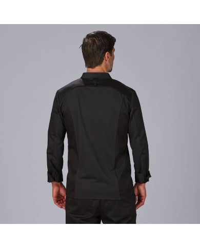 CHAQUETA COCINA UNISEX SATEN ALGODON VICO GARYS