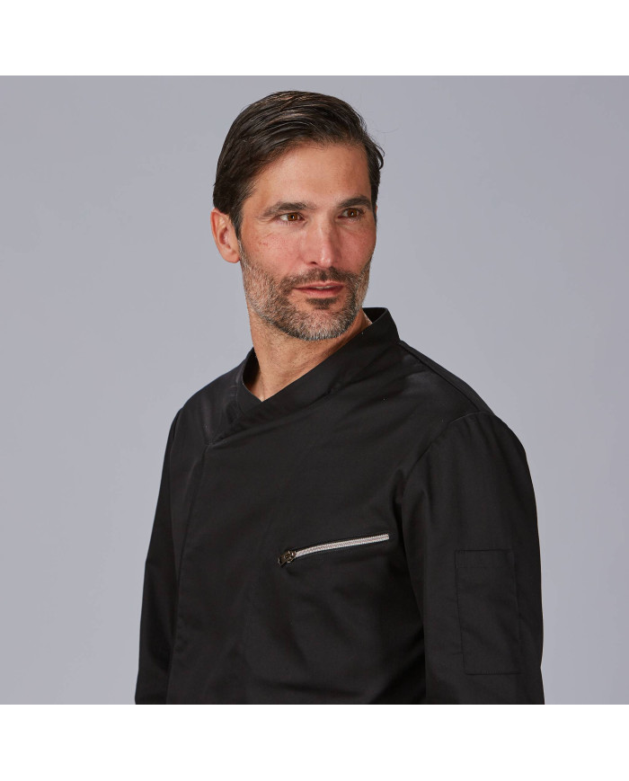 CHAQUETA COCINA UNISEX SATEN ALGODON VICO GARYS