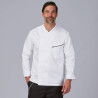 CHAQUETA COCINA UNISEX SATEN ALGODON VICO GARYS