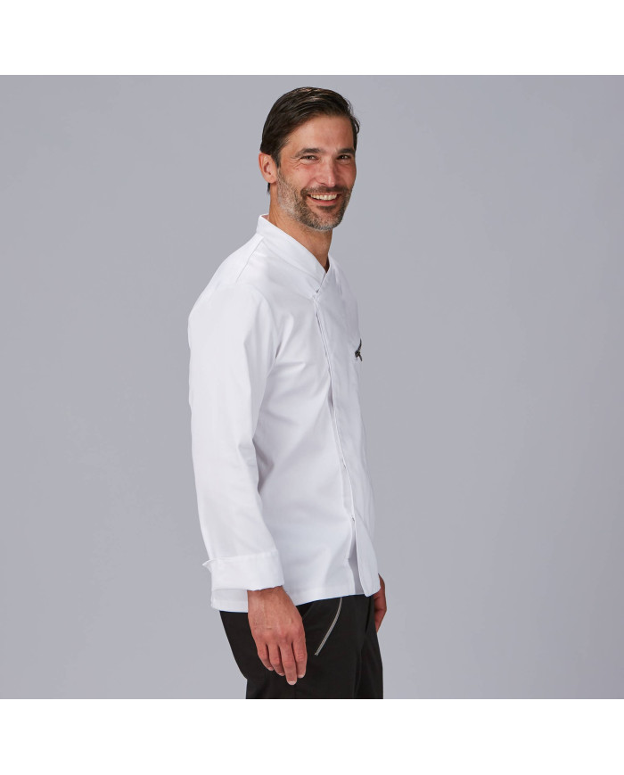 CHAQUETA COCINA UNISEX SATEN ALGODON VICO GARYS