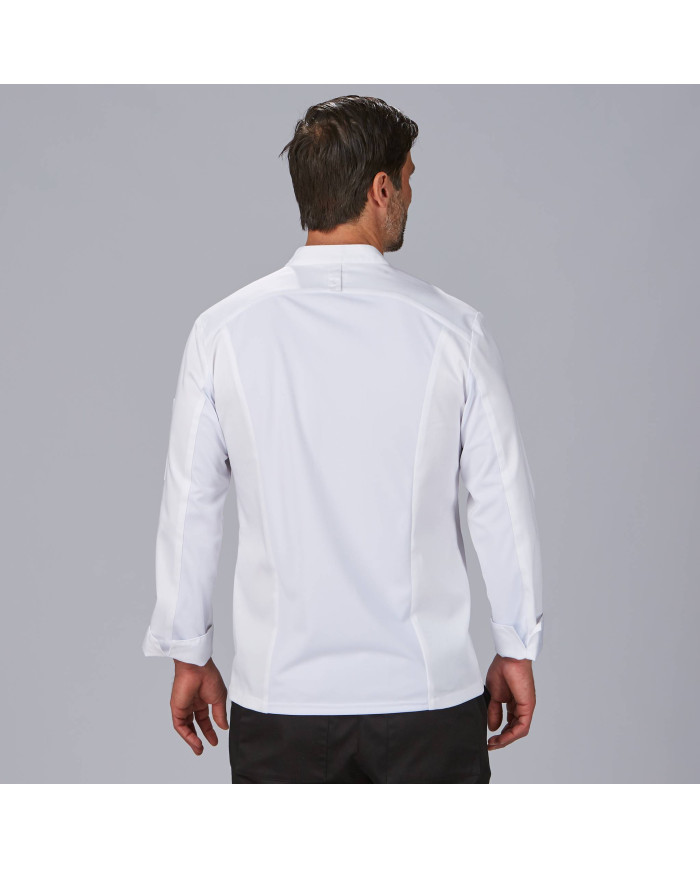 CHAQUETA COCINA UNISEX SATEN ALGODON VICO GARYS