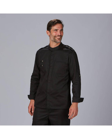 CHAQUETA COCINA HOMBRE SATEN ALGODON CUETO GARYS