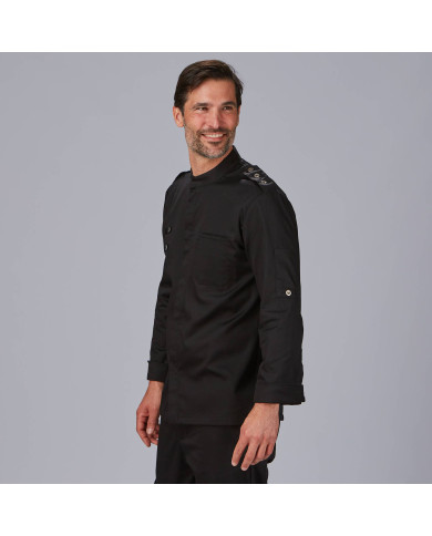 CHAQUETA COCINA HOMBRE SATEN ALGODON CUETO GARYS