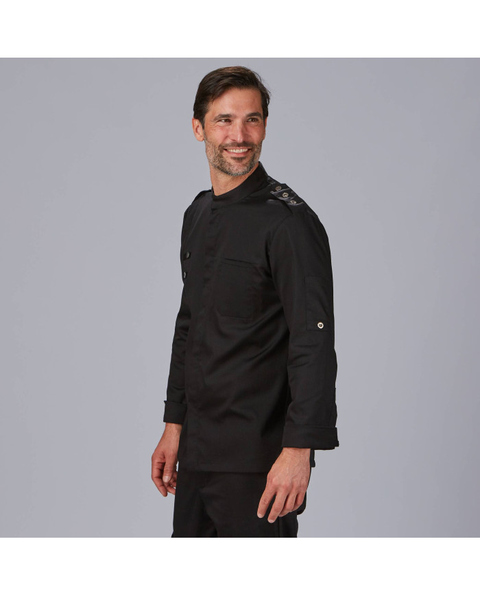 CHAQUETA COCINA HOMBRE SATEN ALGODON CUETO GARYS