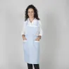 DELANTAL CON PUNTILLA BLANCO O VICHY 80X54 CM GARYS