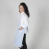 DELANTAL CON PUNTILLA BLANCO O VICHY 80X54 CM GARYS