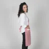 DELANTAL CON PUNTILLA BLANCO O VICHY 80X54 CM GARYS