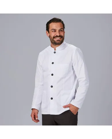 CHAQUETA HOMBRE CUELLO MAO BLANCA GARYS