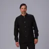 CHAQUETA HOMBRE MAO NEGRA BOTON DORADO GARYS