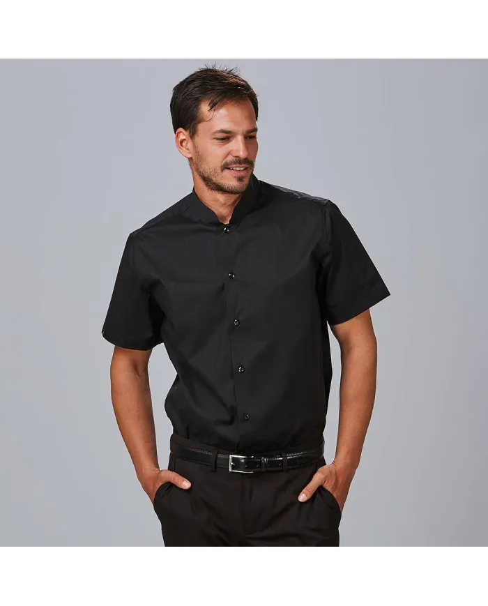 CAMISA HOMBRE M/C C/MAO SLIM FIT ELASTAN "RED LINE" GARYS