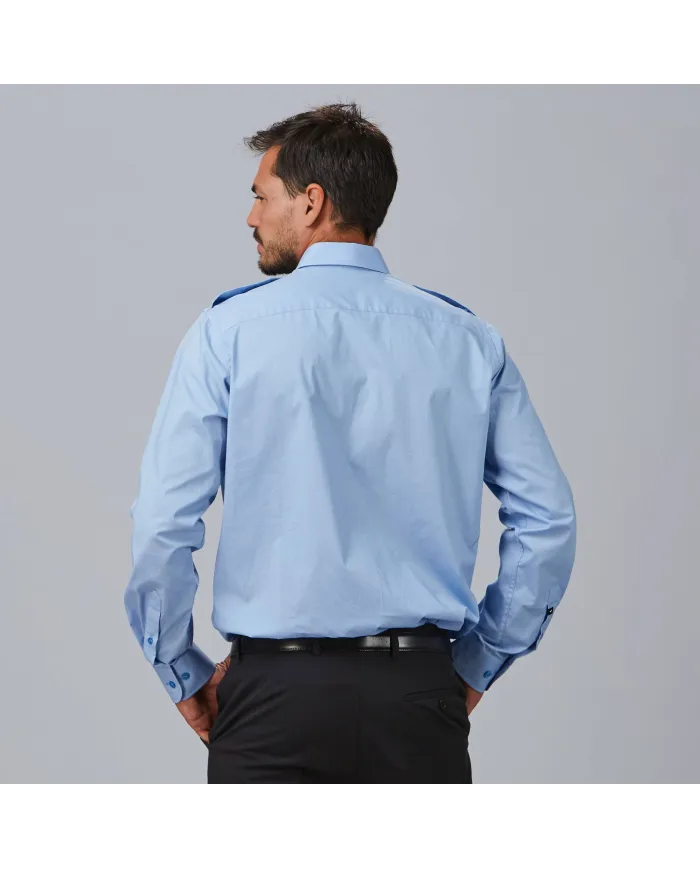 CAMISA UNISEX CHARRETERAS M/L ELASTAN "RED LINE" GARYS