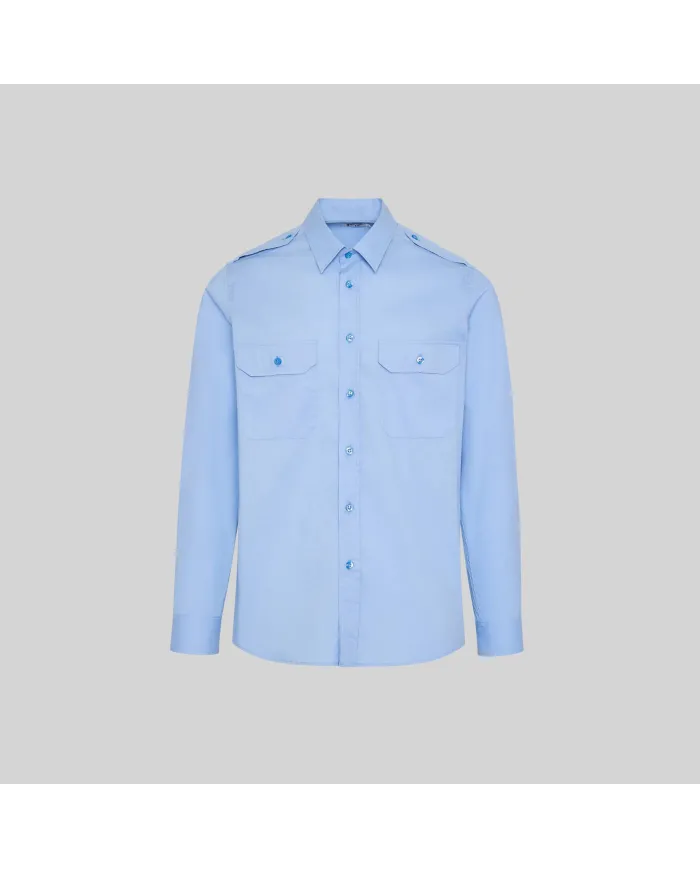 CAMISA UNISEX CHARRETERAS M/L ELASTAN "RED LINE" GARYS