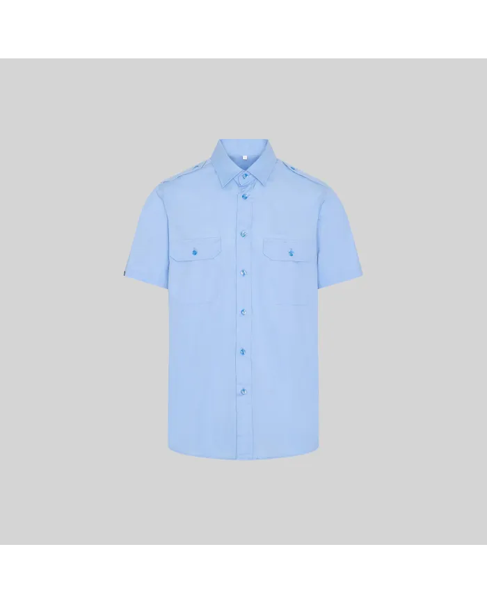 CAMISA UNISEX CHARRETERAS M/C ELASTAN "RED LINE" GARYS
