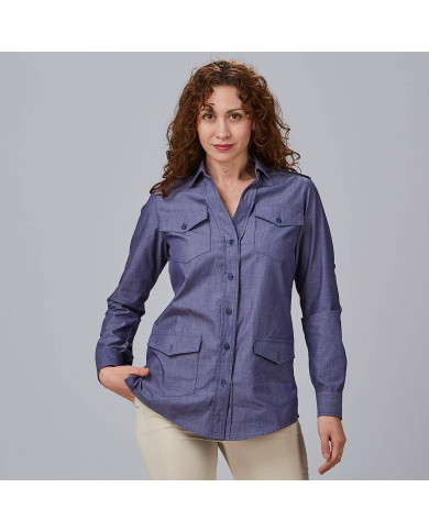 CAMISA MUJER MANGA ROLL UP DANIELA GARYS